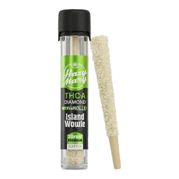 Island Wowie - Sativa Hazy Mary THCA Diamond Pre Roll